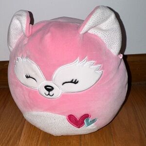 SQUISHMELLOW Pink Fox Plush Toy